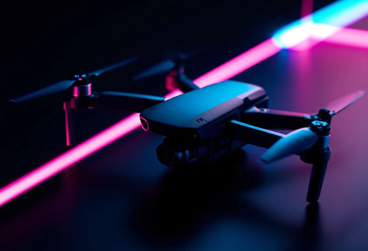 MarketDrones foldable camera drone